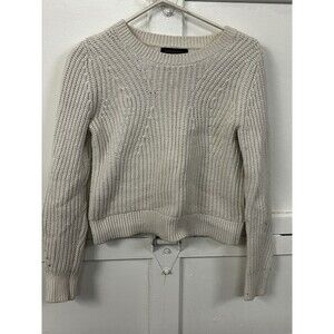 Banana Republic Ivory Cable Knit Sweater Women's Petite Small